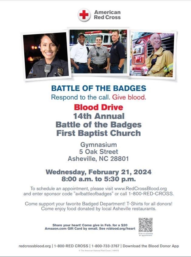 flyer with battle of the badges information